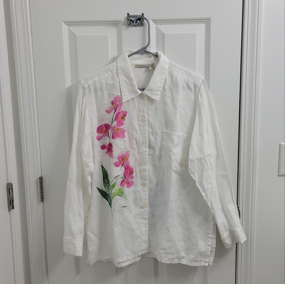 Putumayo Linen Button Down Shirt